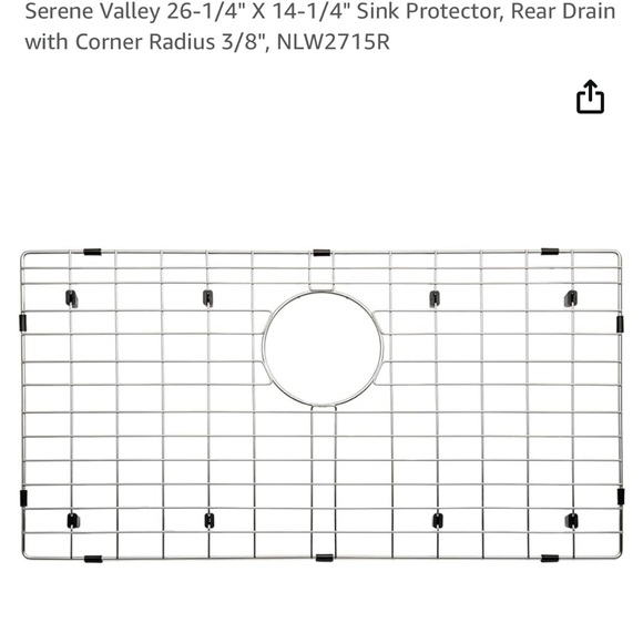 New Serene Valley sink grid stainless - Picture 3 of 5